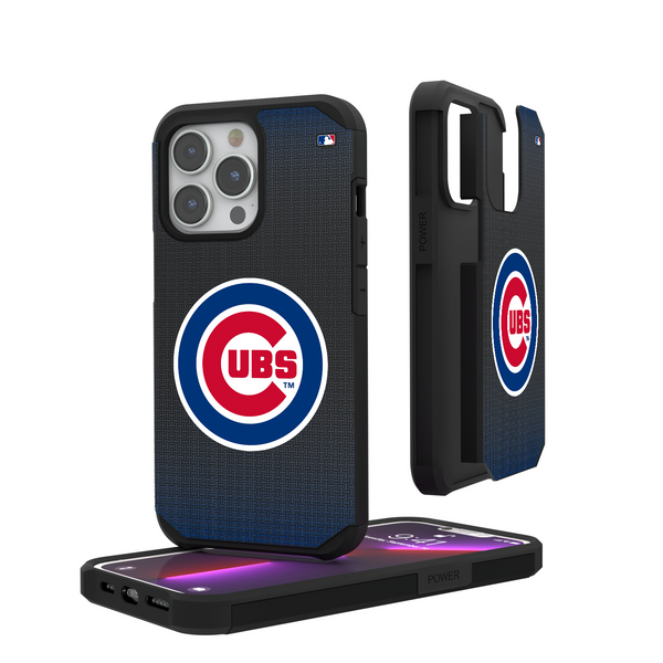 Chicago Cubs Linen iPhone Rugged Phone Case