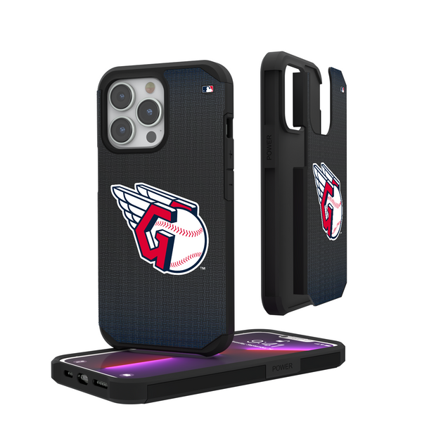 Cleveland Guardians Linen iPhone Rugged Phone Case