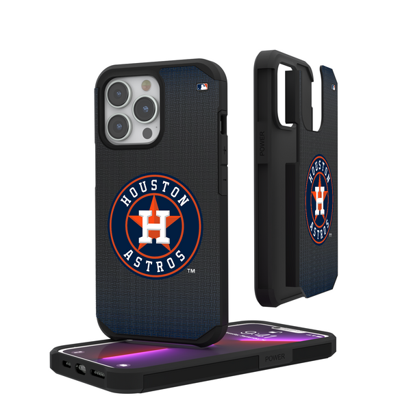 Houston Astros Linen iPhone Rugged Phone Case