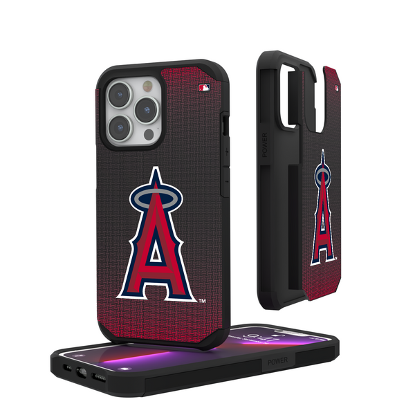 Los Angeles Angels Linen iPhone Rugged Phone Case