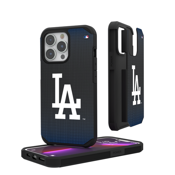 LA Dodgers Linen iPhone Rugged Phone Case