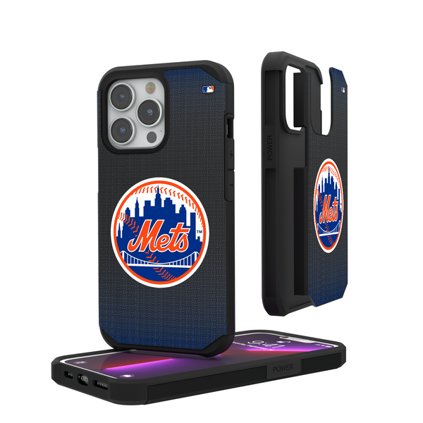 New York Mets Linen iPhone Rugged Phone Case
