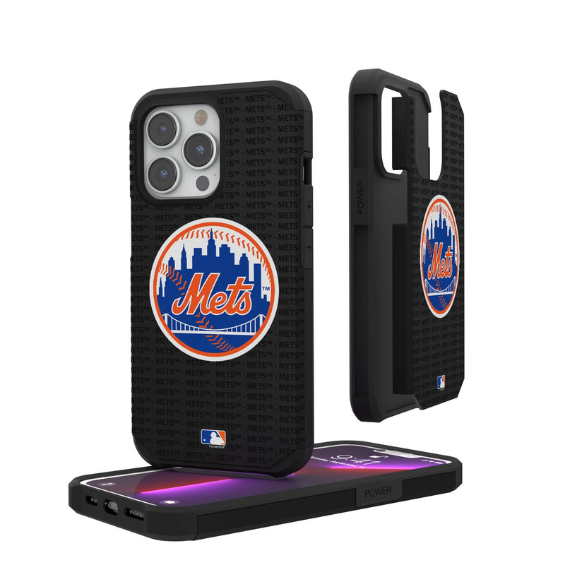 New York Mets Blackletter iPhone Rugged Case
