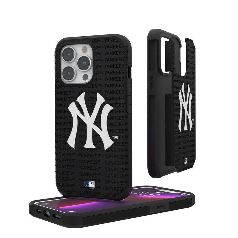 New York Yankees Blackletter iPhone Rugged Case