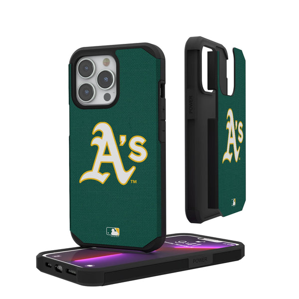 Oakland Athletics Solid iPhone Rugged Case