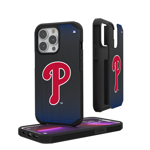 Philadelphia Phillies Linen iPhone Rugged Phone Case