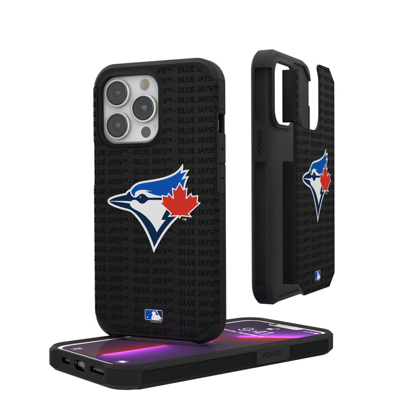 Toronto Blue Jays Blackletter iPhone Rugged Case