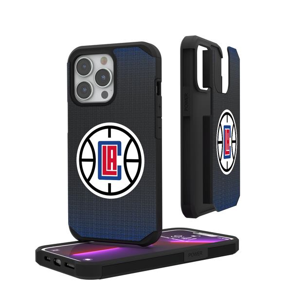 Los Angeles Clippers Linen iPhone Rugged Phone Case