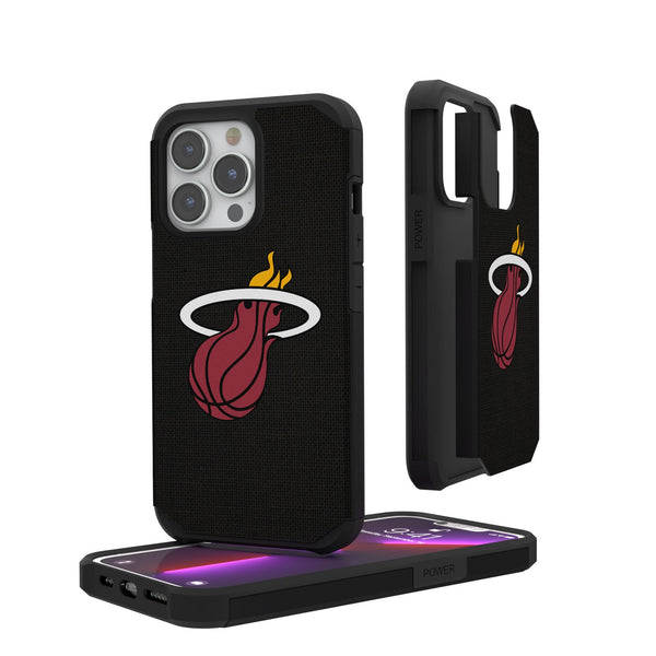 Miami Heat Solid iPhone Rugged Case