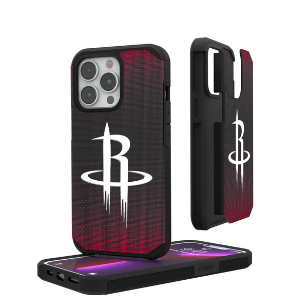 Houston Rockets Linen iPhone Rugged Phone Case