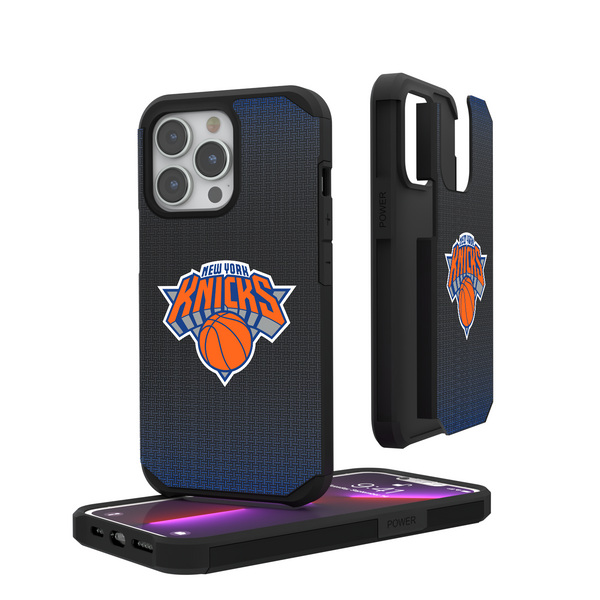 New York Knicks Linen iPhone Rugged Phone Case