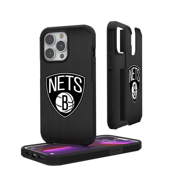 Brooklyn Nets Linen iPhone Rugged Phone Case
