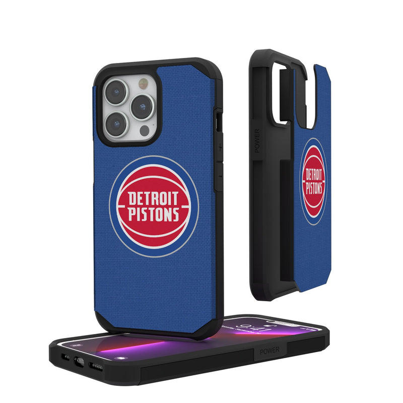 Detroit Pistons Solid iPhone Rugged Case