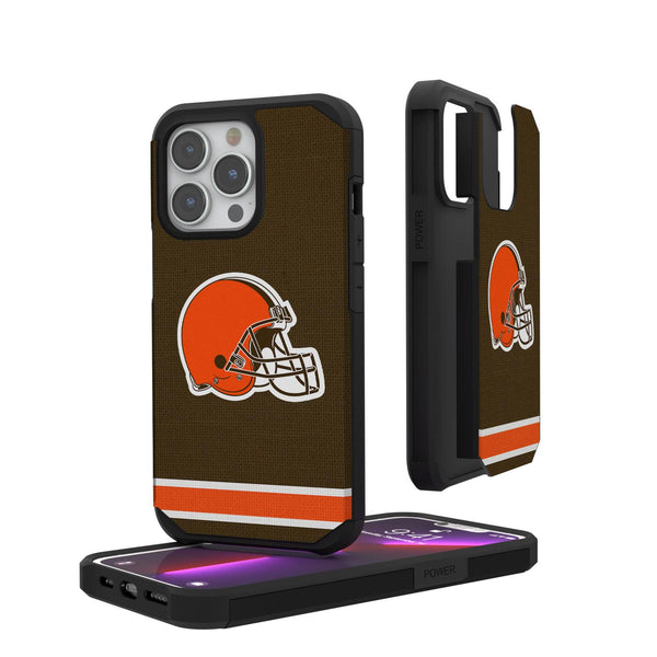 Cleveland Browns Stripe iPhone Rugged Case