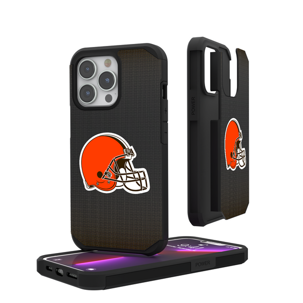 Cleveland Browns Linen iPhone Rugged Phone Case