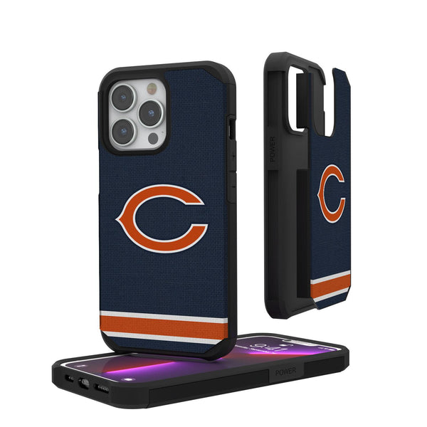 Chicago Bears Stripe iPhone Rugged Case