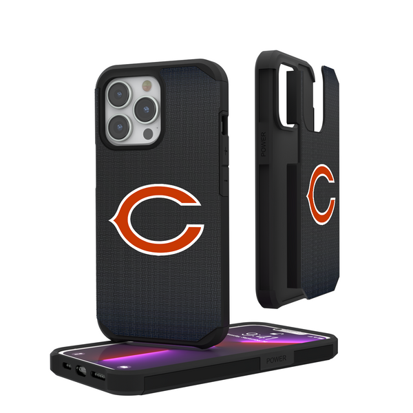 Chicago Bears Linen iPhone Rugged Phone Case