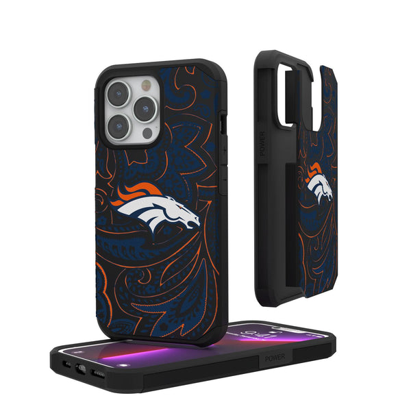 Denver Broncos Paisley iPhone Rugged Case