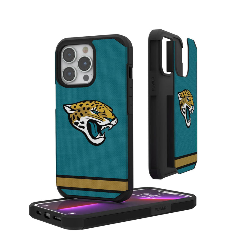 Jacksonville Jaguars Stripe iPhone Rugged Case