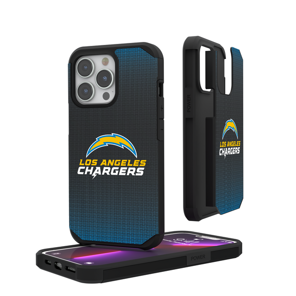 Los Angeles Chargers Linen iPhone Rugged Phone Case
