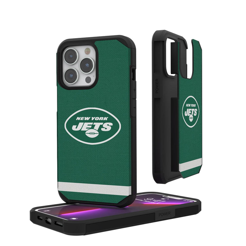 New York Jets Stripe iPhone Rugged Case