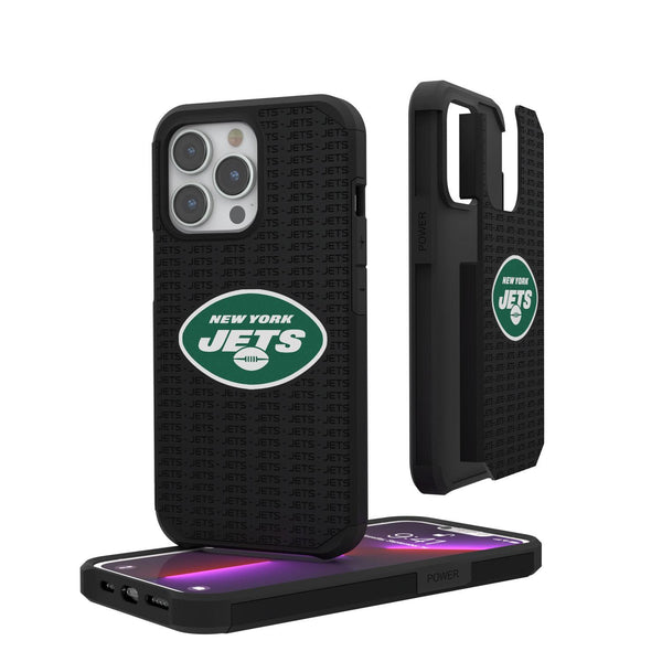 New York Jets Blackletter iPhone Rugged Case