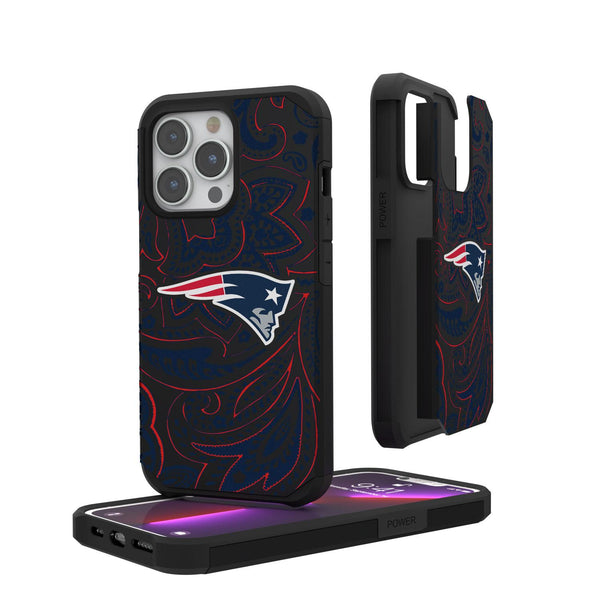 New England Patriots Paisley iPhone Rugged Case