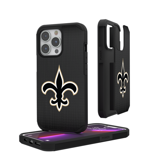 New Orleans Saints Linen iPhone Rugged Phone Case