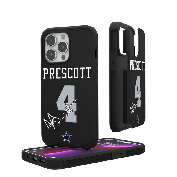 Dak Prescott Dallas Cowboys 4 Ready iPhone Rugged Phone Case