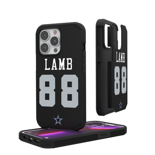 CeeDee Lamb Dallas Cowboys 88 Ready iPhone Rugged Phone Case