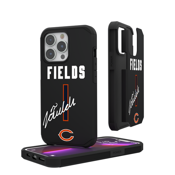 Justin Fields Chicago Bears 1 Ready iPhone Rugged Phone Case