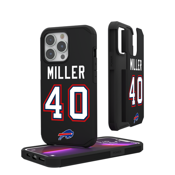 Von Miller Buffalo Bills 40 Ready iPhone Rugged Phone Case