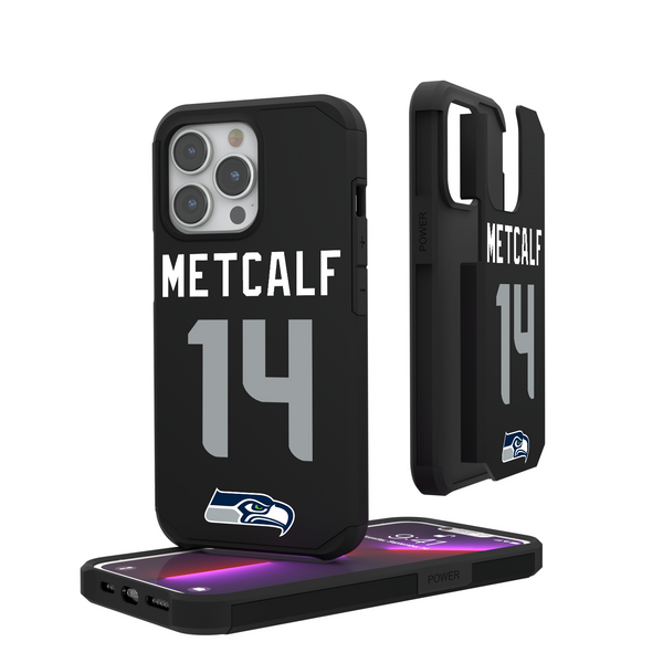DK Metcalf Seattle Seahawks 14 Ready iPhone Rugged Phone Case