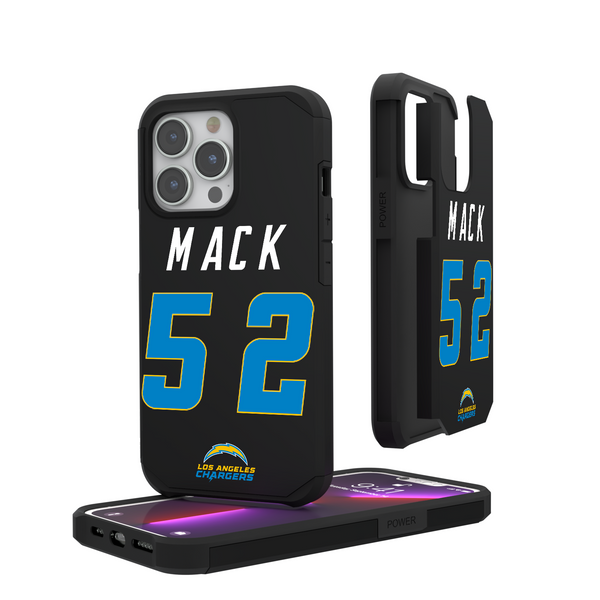 Khalil Mack Los Angeles Chargers 52 Ready iPhone Rugged Phone Case
