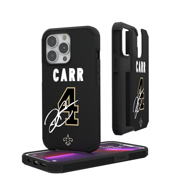 Derek Carr New Orleans Saints 4 Ready iPhone Rugged Phone Case