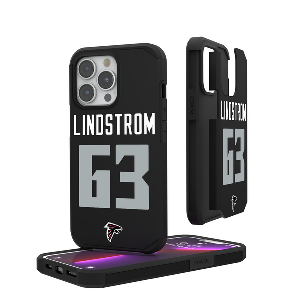 Chris Lindstrom Atlanta Falcons 63 Ready iPhone Rugged Phone Case