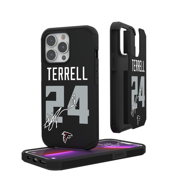 A.J. Terrell Atlanta Falcons 24 Ready iPhone Rugged Phone Case