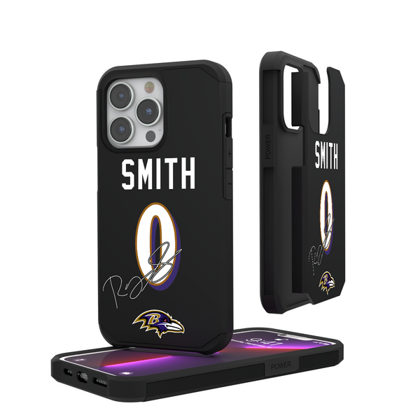 Roquan Smith Baltimore Ravens 0 Ready iPhone Rugged Phone Case