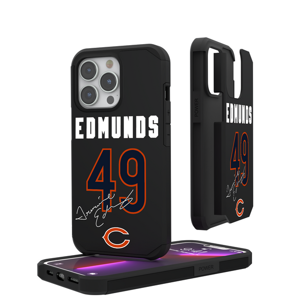 Tremaine Edmunds Chicago Bears 49 Ready iPhone Rugged Phone Case