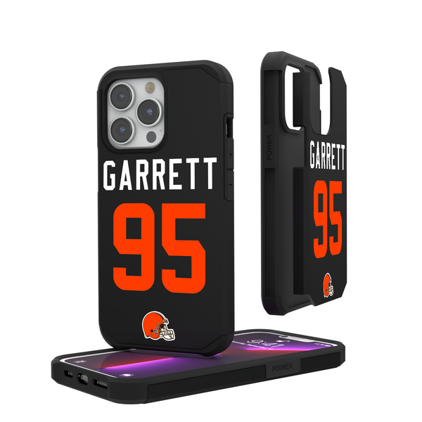 Myles Garrett Cleveland Browns 95 Ready iPhone Rugged Phone Case