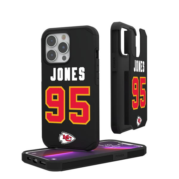 Chris Jones Kansas City Chiefs 95 Ready iPhone Rugged Phone Case