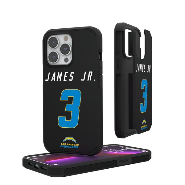 Derwin James Jr. Los Angeles Chargers 3 Ready iPhone Rugged Phone Case