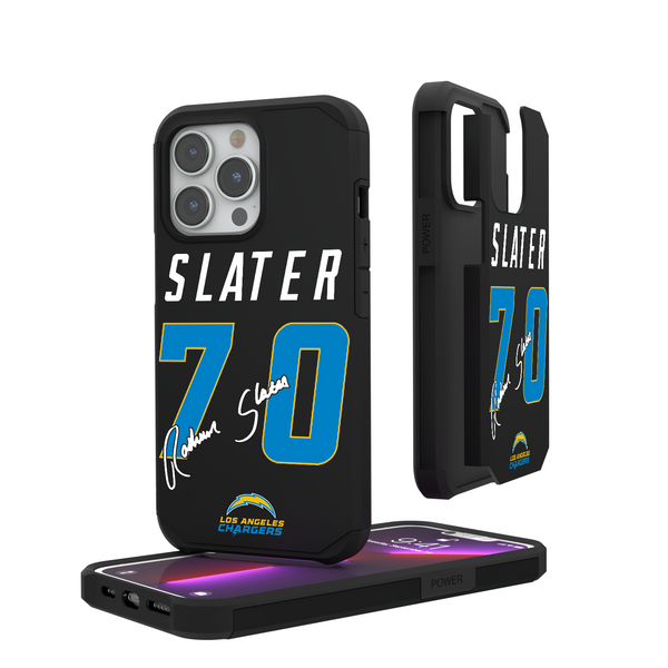 RaShawn Slater Los Angeles Chargers 70 Ready iPhone Rugged Phone Case