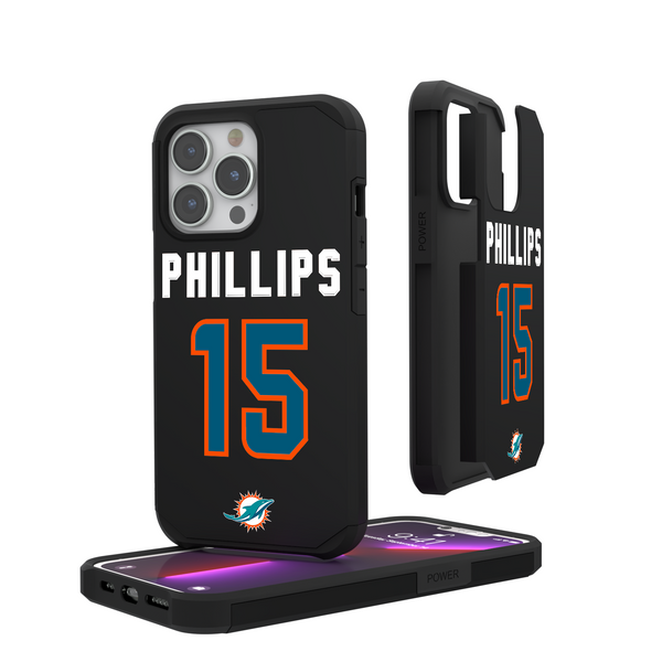 Jaelan Phillips Miami Dolphins 15 Ready iPhone Rugged Phone Case