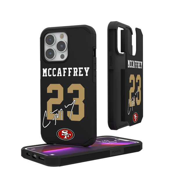 Christian McCaffrey San Francisco 49ers 23 Ready iPhone Rugged Phone Case