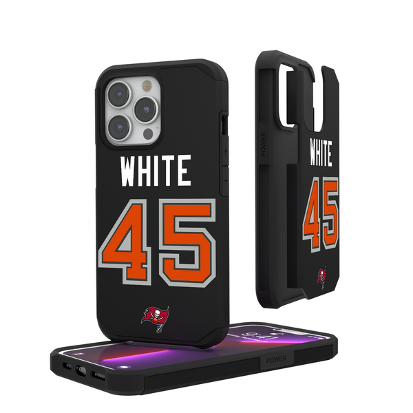 Devin White Tampa Bay Buccaneers 45 Ready iPhone Rugged Phone Case