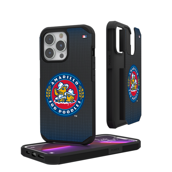 Amarillo Sod Poodles Linen iPhone Rugged Phone Case