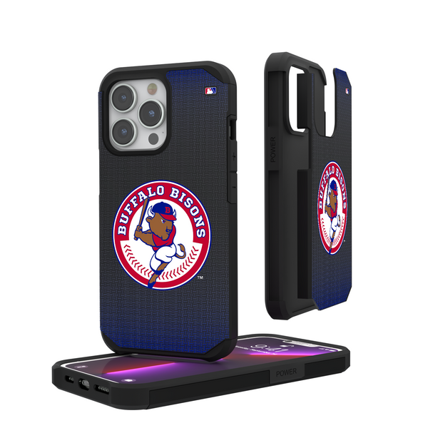 Buffalo Bisons Linen iPhone Rugged Phone Case