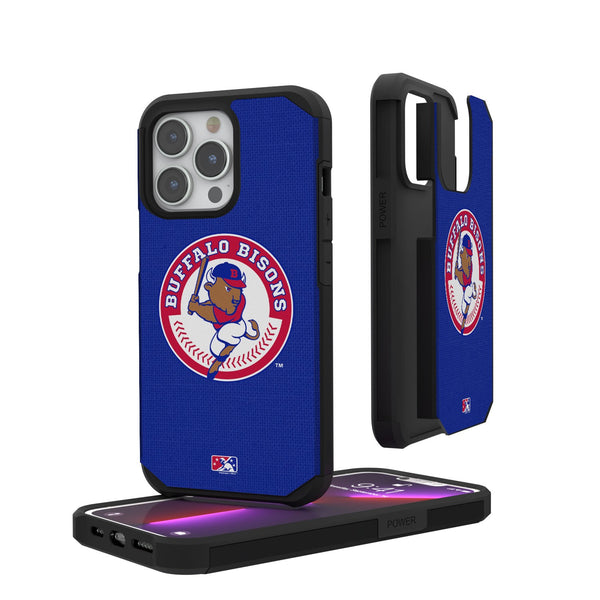 Buffalo Bisons Solid iPhone Rugged Case