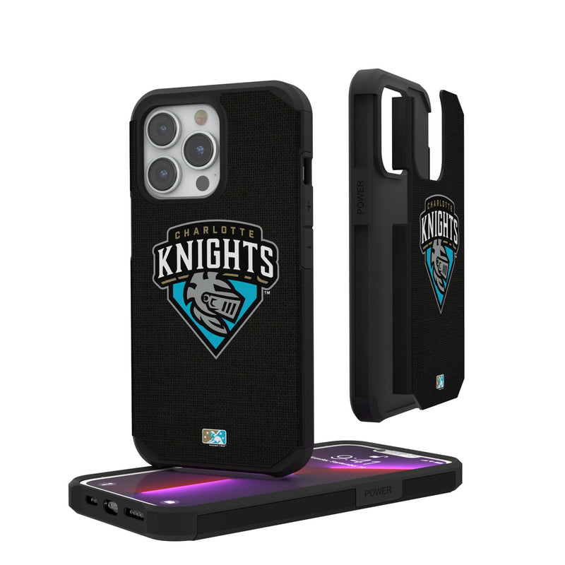 Charlotte Knights Solid iPhone Rugged Case
